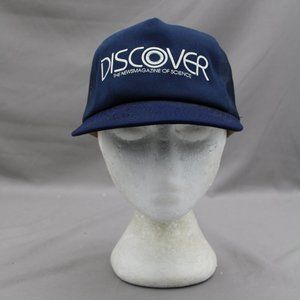 Vintage Screened Trucker Hat - Discover Science Magazine - Adult Snapback